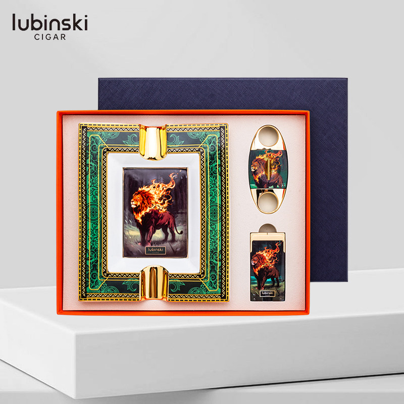 鲁宾斯基雪茄工具火狮三件套