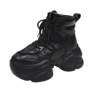 2026春季新款8cm内增高女鞋厚底显瘦高帮老爹鞋女百搭运动休闲鞋