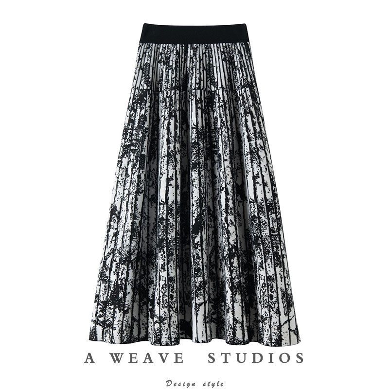 重磅大克重加厚羊绒半身裙长款