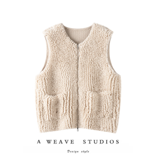 拉链100%羊绒马甲女洋气百搭单品秋冬新款 款 减龄时尚 不要太温柔