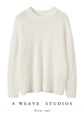 上身显瘦绝jue子！“空调房好搭档”真丝羊绒套头打底小圆领上衣