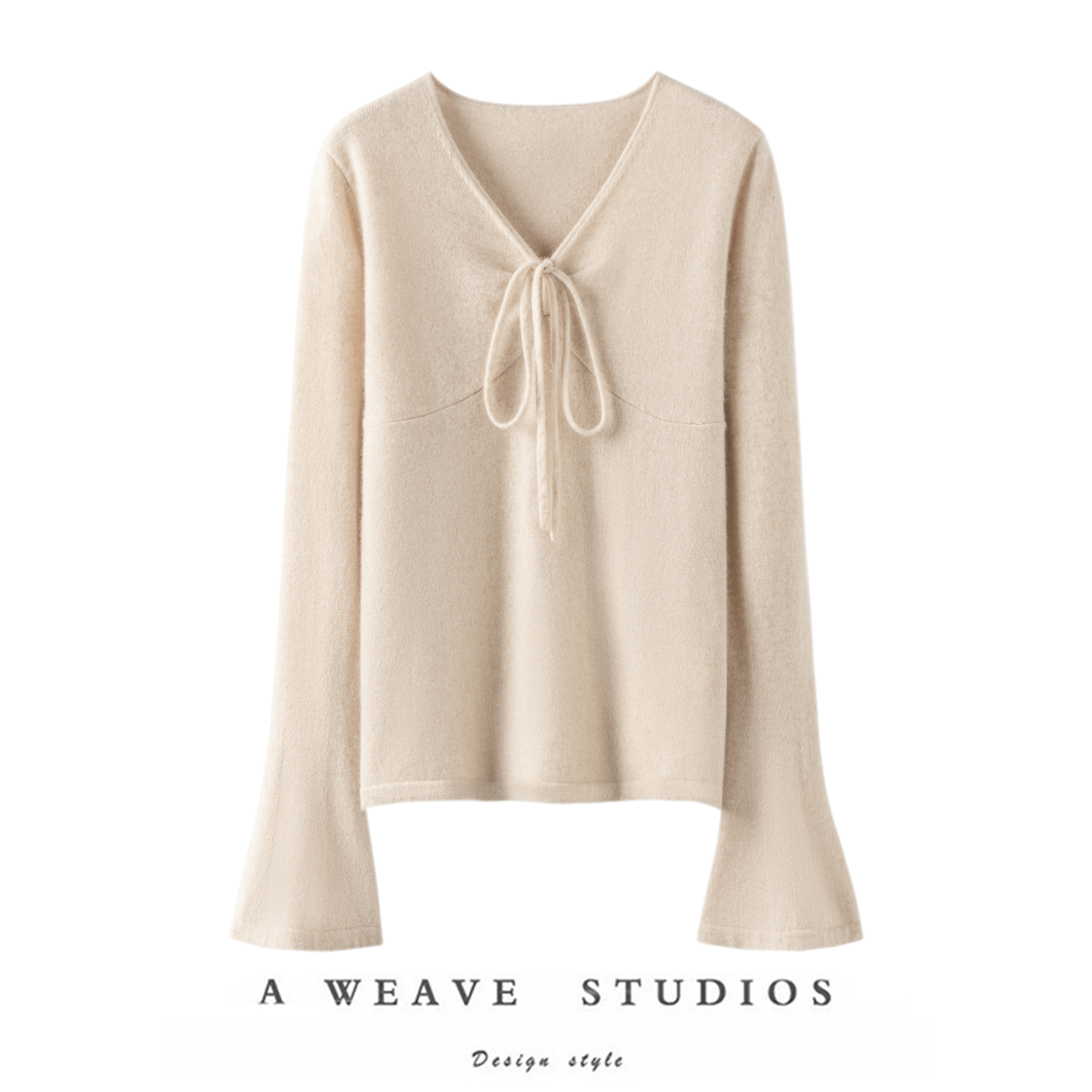 撩人心动感！抽褶100%纯山羊绒衫女纯羊绒毛衣针织打底衫秋冬