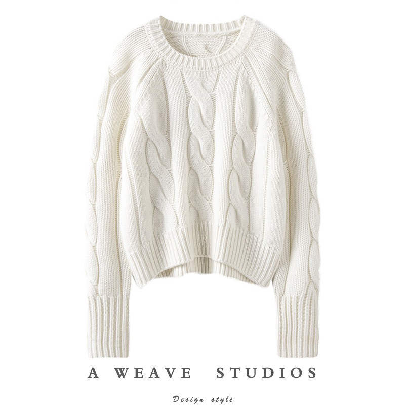 女100纯山羊绒加厚毛衣针织衫