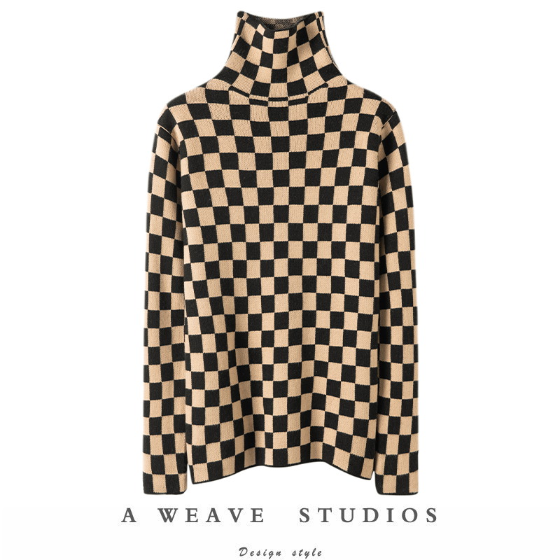 羊绒衫修身针织打底衫高领抓人