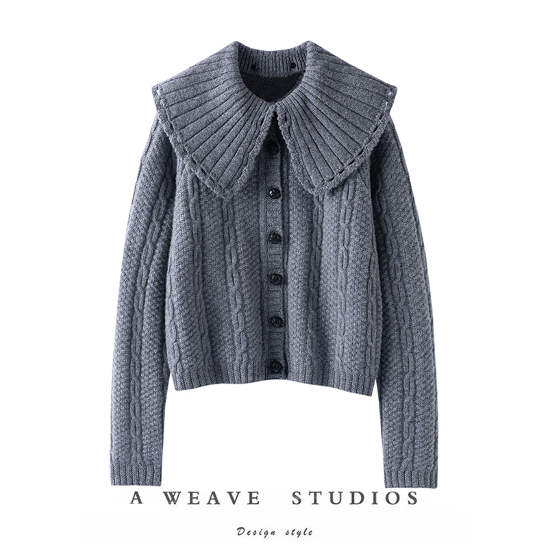 毛衣萨琪尼娃娃领商场撤柜高级