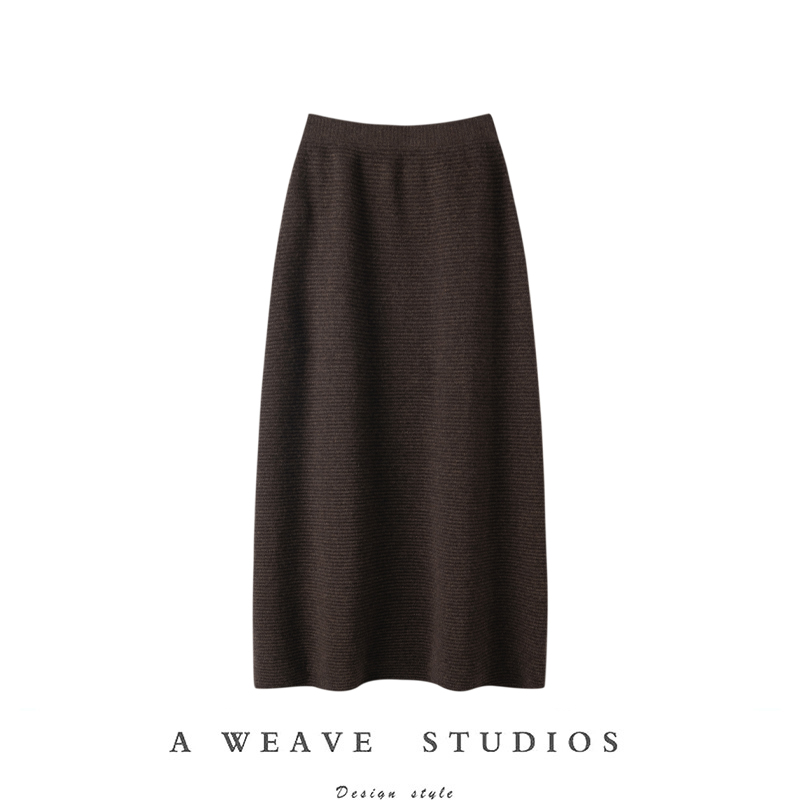 纯山羊绒半身裙中长款秋冬凌波