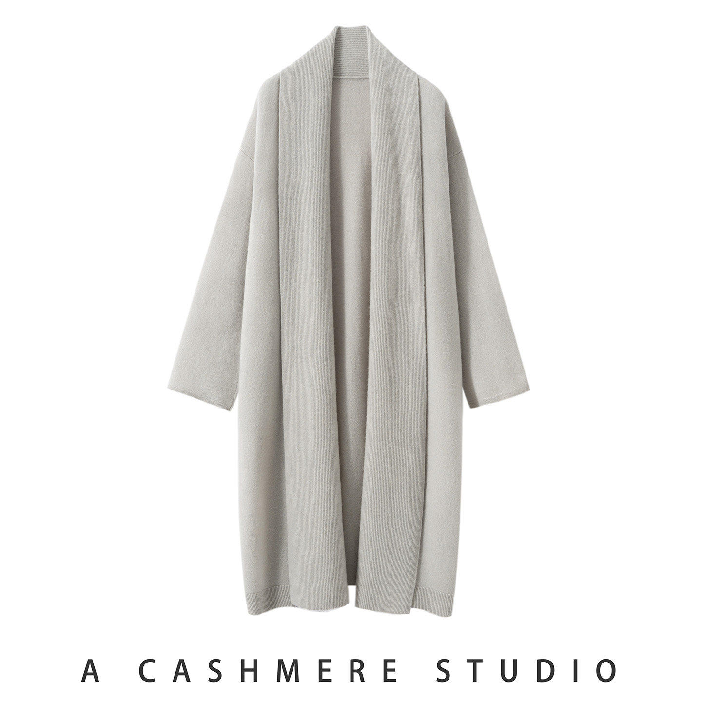 宽松慵懒风中长款山羊绒开衫外套披肩女加厚斗篷2026秋冬新针织衫