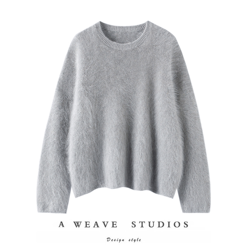 巅峰水洗拉绒雾感针织毛衣