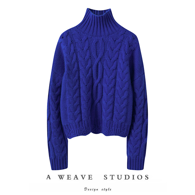 重磅加厚高领羊绒衫女毛衣秋冬季