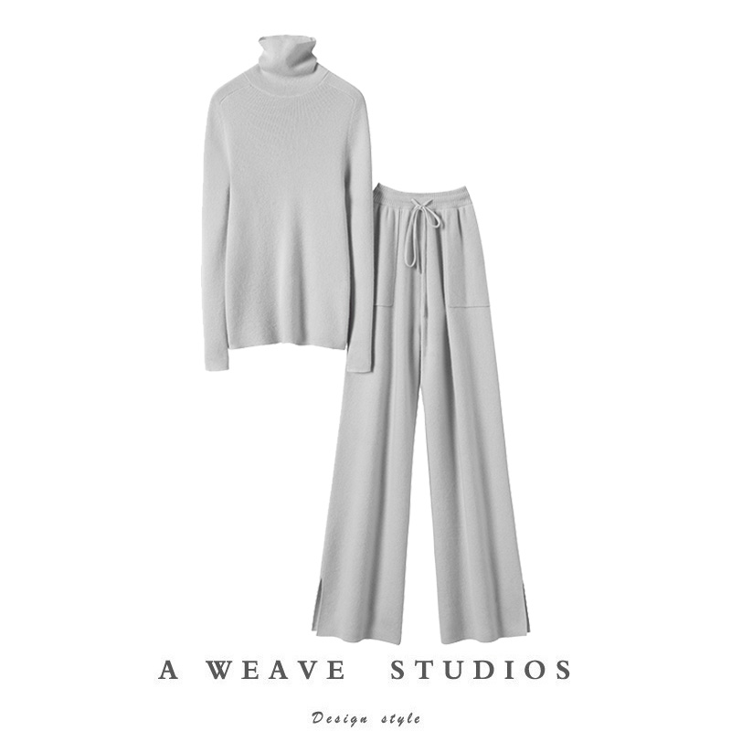 高领羊绒衫女纯羊绒毛衣