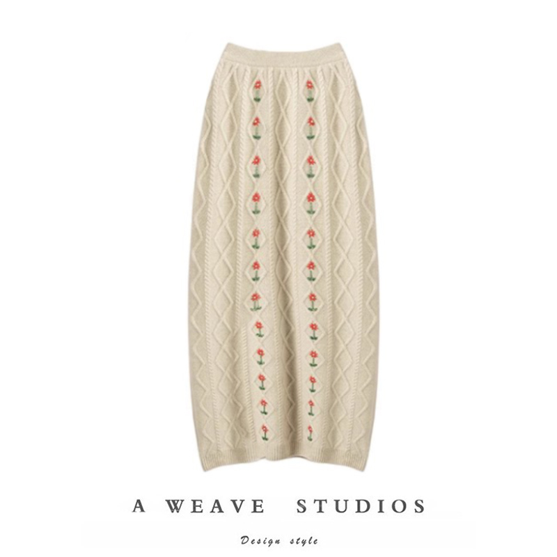 羊绒开衫女纯羊绒毛衣长款包臀裙