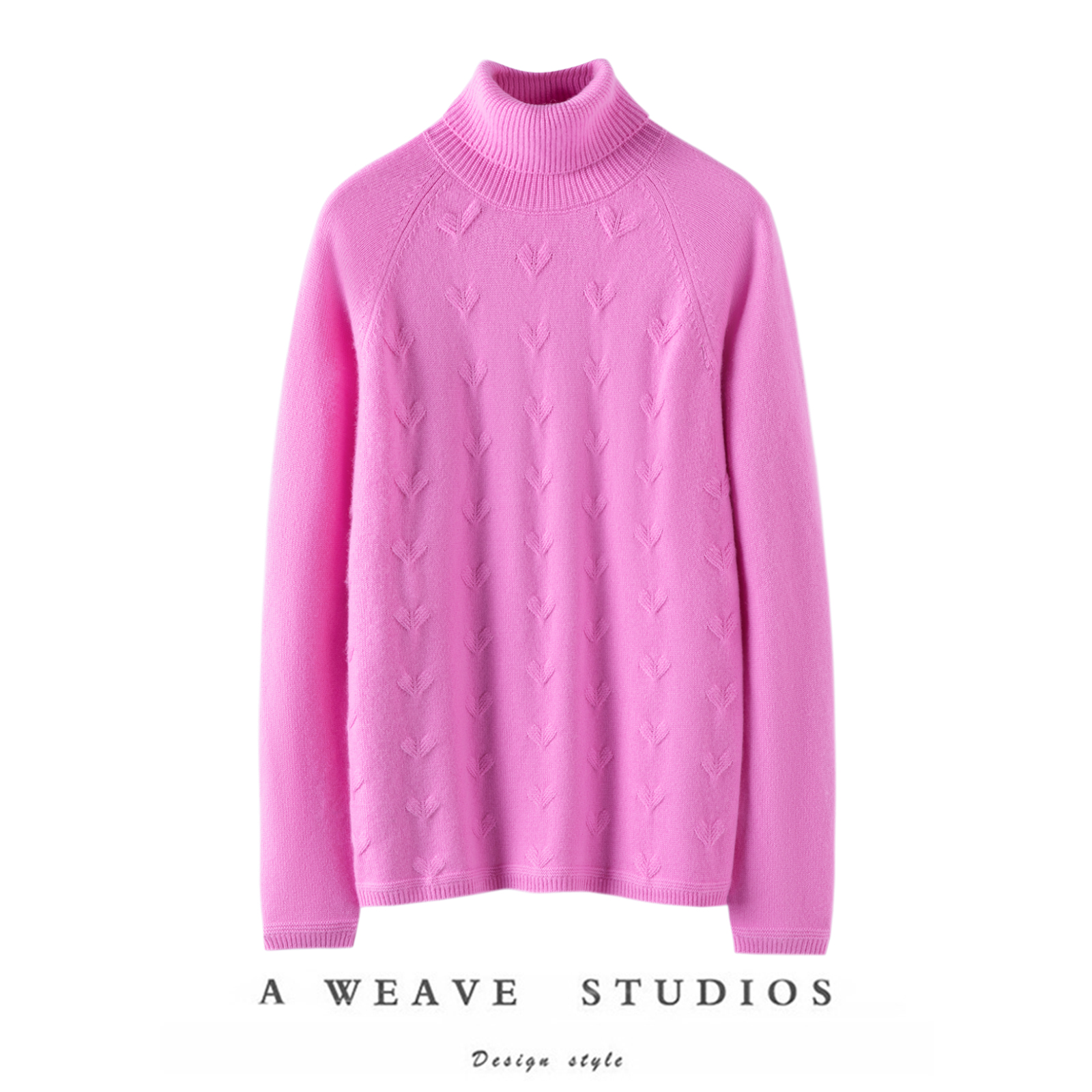 温柔仙仙子！重磅双股加厚100%纯山羊绒衫高领秋冬宽松打底衫毛衣