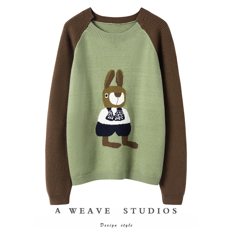 巨爱的质感！100%山羊绒上衣新款时尚内搭打底衫插肩袖洋气毛衣