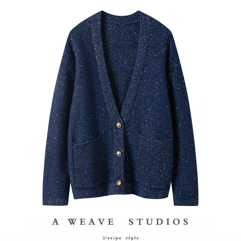 星光璀璨 ~100%羊绒开衫女v领外搭毛衣宽松开叉亮丝羊绒针织外套,女装/女士精品,羊绒衫,淘宝优惠券,粉丝福利购,淘宝优惠卷