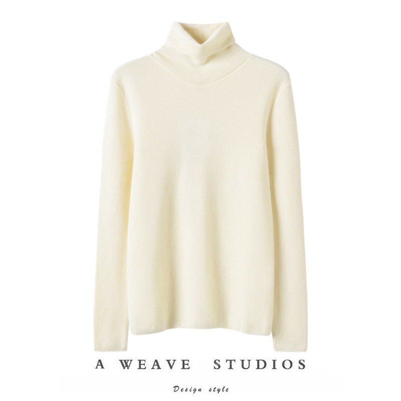 气质满分！高领上衣纯色百搭羊绒衫女25秋冬新款打底内搭套头毛衣,女装/女士精品,羊绒衫,淘宝优惠券,粉丝福利购,淘宝优惠卷