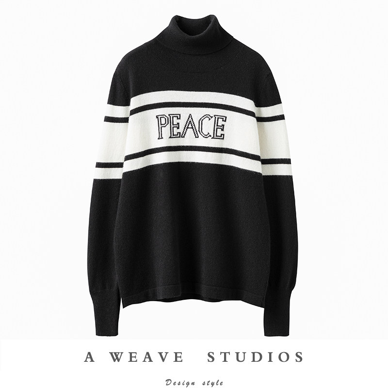 掏心掏肺推荐，提字高领山羊绒衫女纯羊绒毛衣套头打底衫两色秋冬,女装/女士精品,羊绒衫,淘宝优惠券,粉丝福利购,淘宝优惠卷