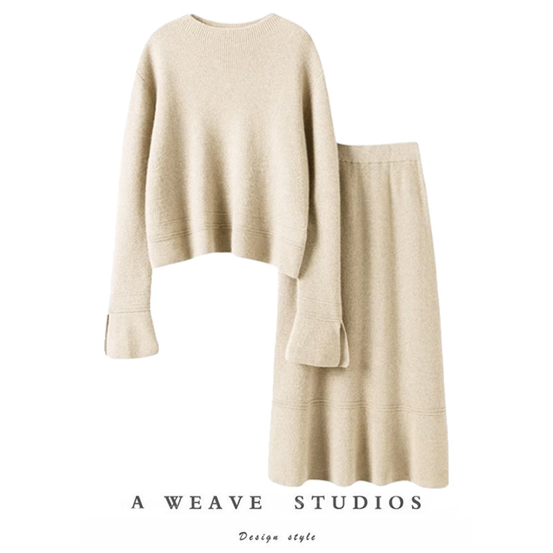 万般喜欢它~25新款100%纯山羊绒衫女针织半身裙保暖两件套装外穿,女装/女士精品,羊绒衫,淘宝优惠券,粉丝福利购,淘宝优惠卷