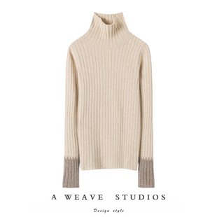 女纯羊绒毛衣针织打底衫 唯美气质感 高领羊绒衫 常规袖 25秋冬新款