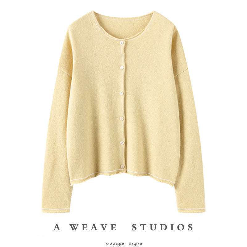 仙美文艺情调~圆领羊绒开衫女纯羊绒毛衣针织开衫外套秋冬新款,女装/女士精品,羊绒衫,淘宝优惠券,粉丝福利购,淘宝优惠卷