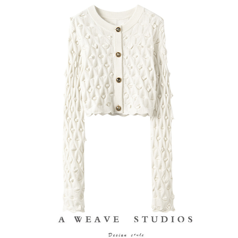 质感至上！复古提花工艺2025新款纽扣装饰纯羊绒针织开衫女,女装/女士精品,羊绒衫,淘宝优惠券,粉丝福利购,淘宝优惠卷