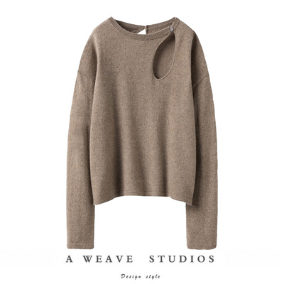 长袖羊绒衫秋冬季圆领女士山羊绒