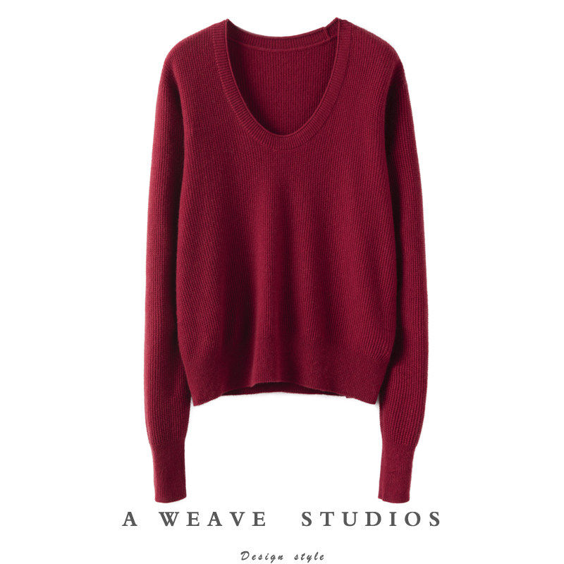 萨琪尼山楂之恋羊绒衫 ~26支全山羊绒软糯蓬松U领毛衣针织衫,女装/女士精品,羊绒衫,淘宝优惠券,粉丝福利购,淘宝优惠卷