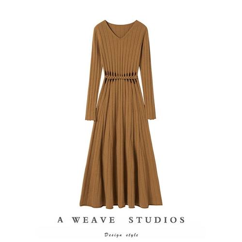 编织镂空大克重羊绒衫女V领