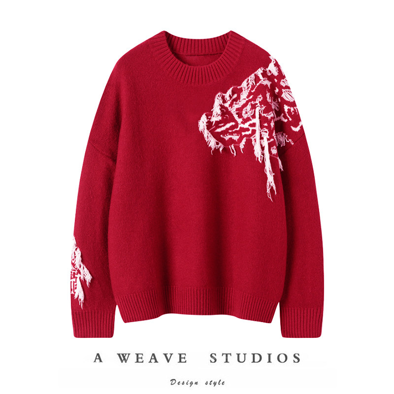 SQN非遗剪纸系列~25秋冬新款本命年龙立体别致刺绣100%纯山羊绒衫,女装/女士精品,羊绒衫,淘宝优惠券,粉丝福利购,淘宝优惠卷