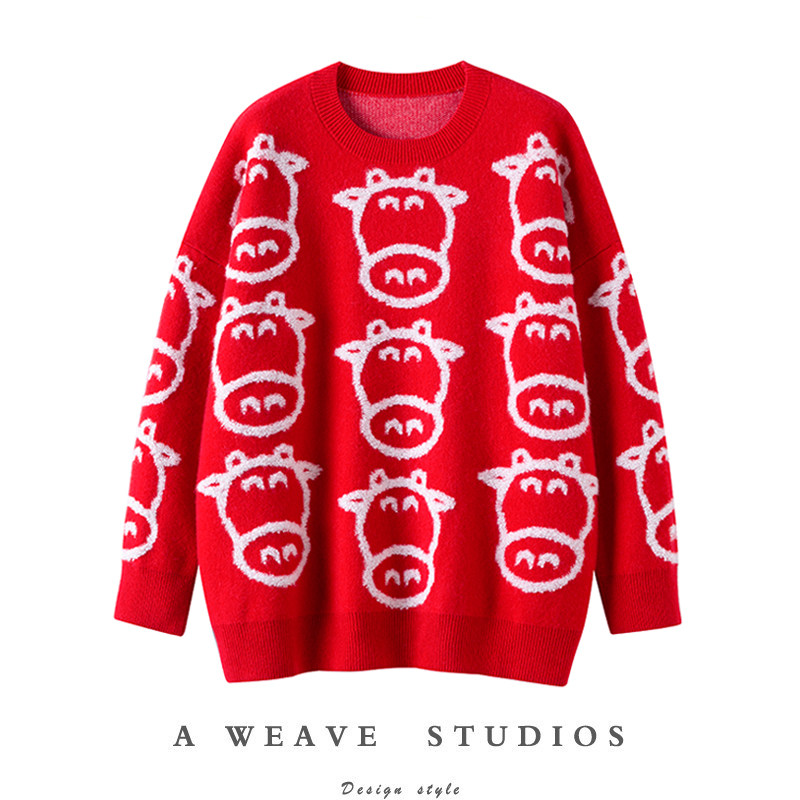 年度挚爱！节日氛围品牌纱线 圣诞红高密羊绒毛衣女秋冬加厚,女装/女士精品,羊绒衫,淘宝优惠券,粉丝福利购,淘宝优惠卷