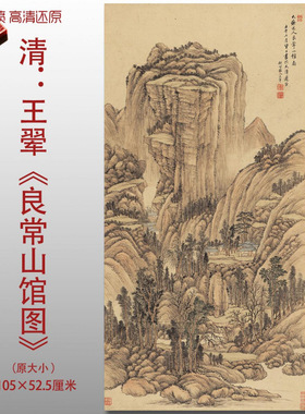 王翚良常山馆图清四王传统山水图
