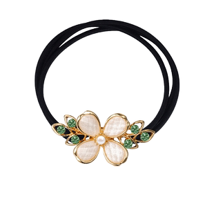 AIQILA哎奇啦栀子花开2025春夏新款头绳三根皮筋扎头发饰品橡皮筋