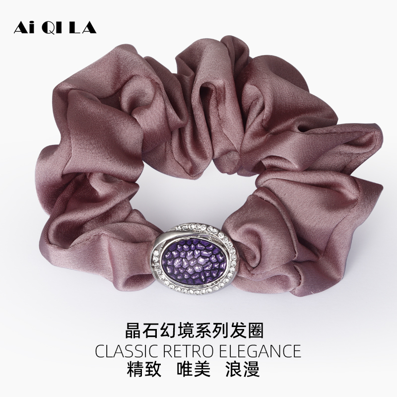 AIQILA晶石幻境几何发圈新款
