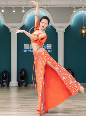 女神的新衣肚皮舞服装2024新款练功服性感演出服高端舞裙套装B129