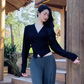 T022 2024秋冬练功服东方舞长袖 女神 新衣肚皮舞练功服上衣新款