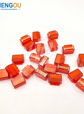 适用于罗兰20x10x15mm 红色按钮罩 印刷机配件