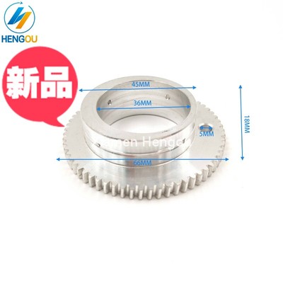 海德堡印刷机配件 KORD齿轮 偏心铝齿轮 外径66/44 内孔36 厚18