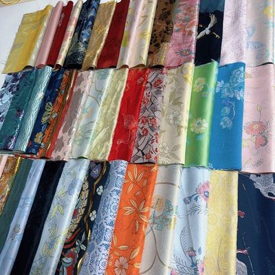 宋锦布料零头国风宋锦提花面料碎布头纹样适用多场景DIY手工制作-