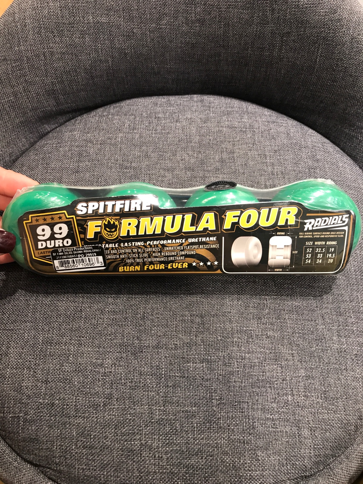 spitfire小火人进口四轮滑板f4系列高端滑板轮子99du /101du多色