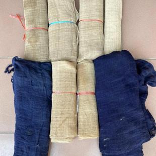 七八十年代纯手工天然苎麻布夏布老麻布民宿DIY门帘窗帘蚊帐布