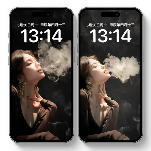 美女吐烟动态壁纸性感美女苹果安卓手机壁纸超清吸烟抖音同款动图