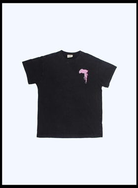 BrokenSword胜利女神希望爱美式街头印花水洗宽松纯棉T恤情侣男女