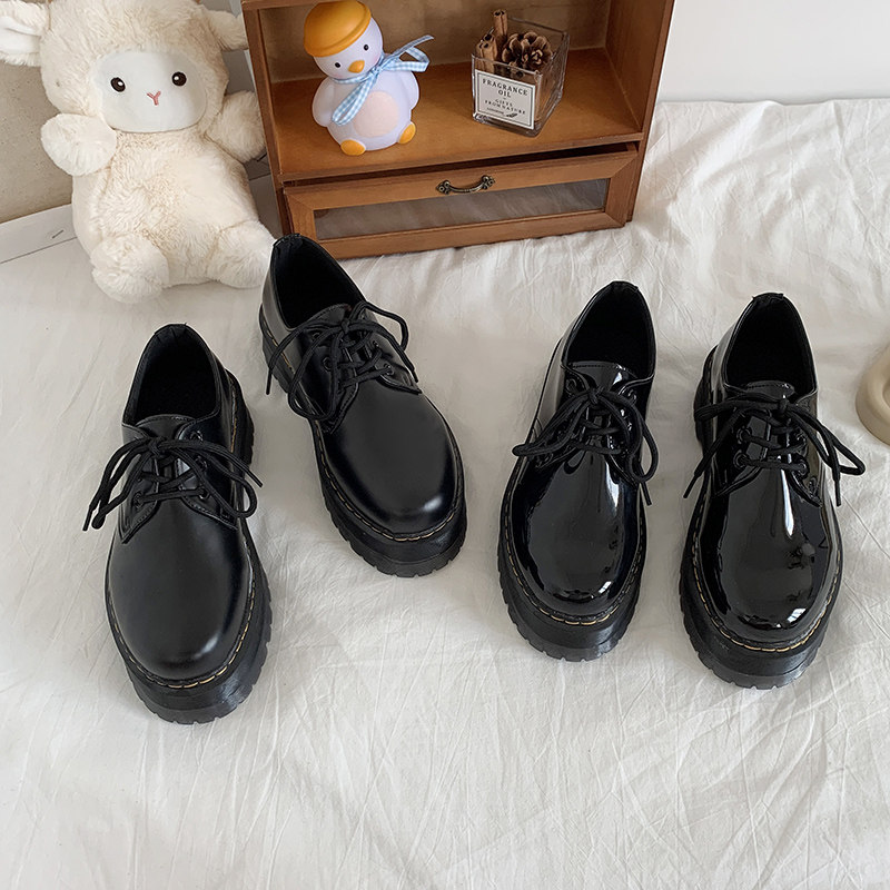 小皮鞋女英倫風2021新款春秋壹腳蹬增高厚底單鞋日系jk松糕樂福鞋在類目 女鞋, 低幫鞋中 - 來自Buy2taobao.com提供專業的淘寶代購服務