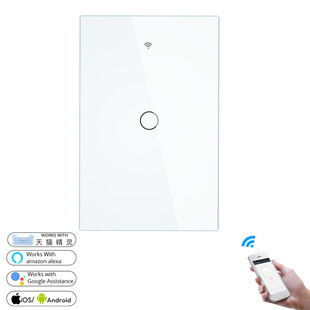 涂鸦智能家居wifi开关 120型wifi玻璃RF433面板触摸开关app控制
