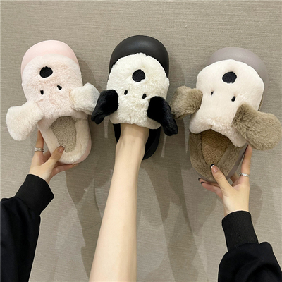 加绒保暖可爱时尚防滑棉拖鞋