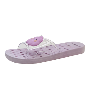 浴室拖鞋女夏季室内家居卡通可爱防滑软底洗澡漏水速干镂空凉拖鞋
