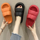 踩屎感厚底拖鞋女夏季2025新款外穿时尚方块情侣居家防滑凉拖鞋男