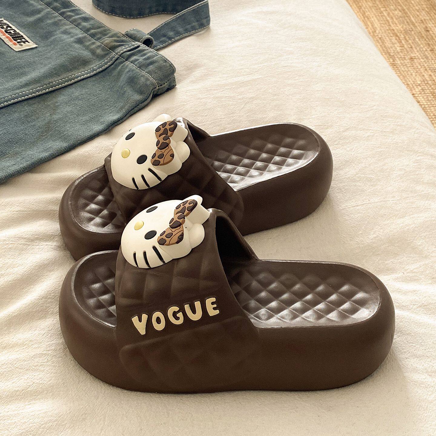 厚底拖鞋女士夏季室内外穿可爱kt猫小个子增高居家休闲防滑凉拖鞋