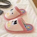 可爱小狗棉拖鞋女冬季2025新款室内居家保暖毛绒防滑厚底毛毛拖鞋