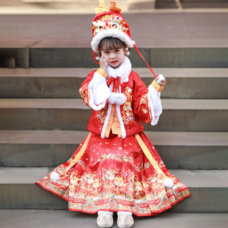 洛如嫣马面裙拜年服加棉