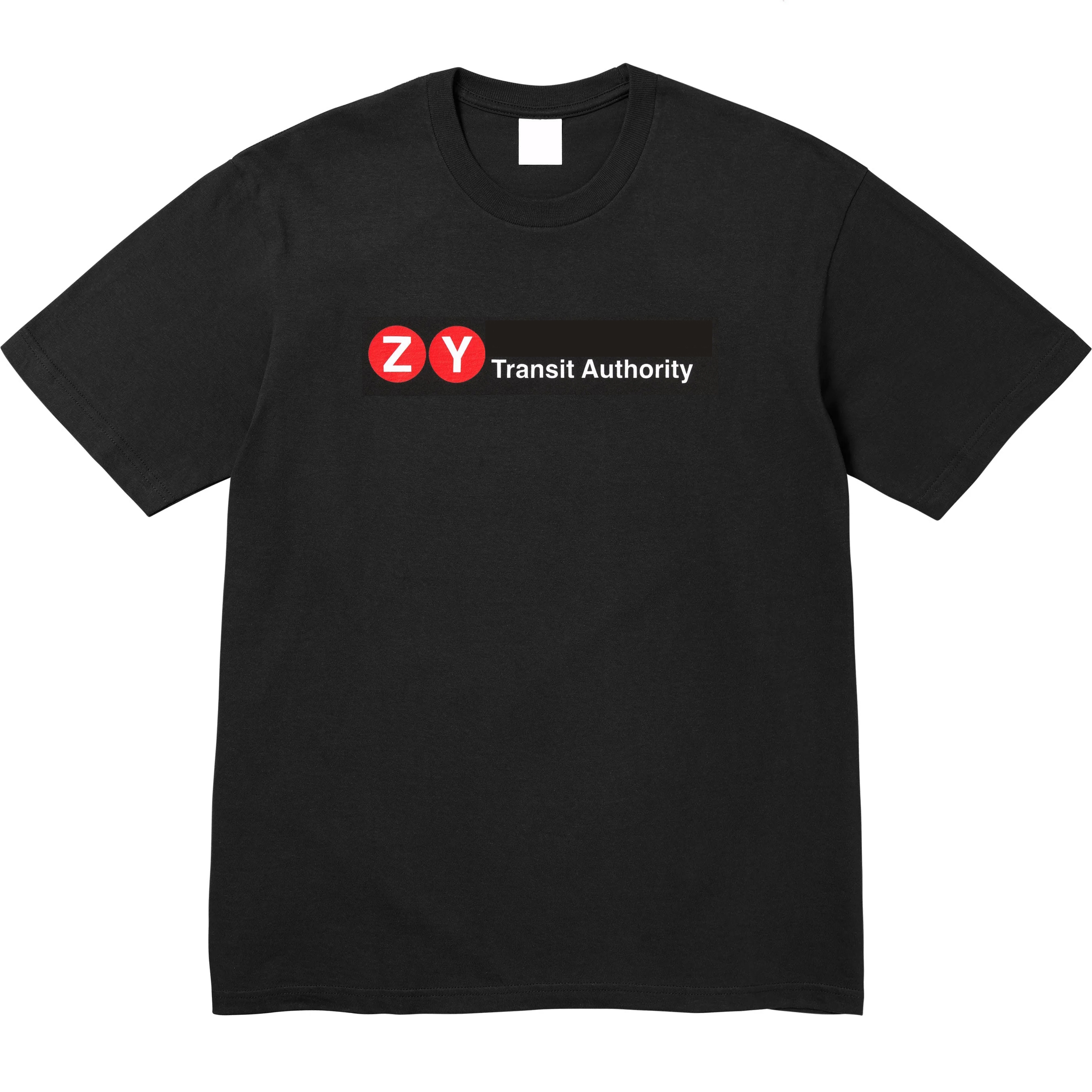 thumbnail for 25SS Zoo York Transit Tee Collaboration Monogram Print Men's and Women's Short Sleeve T-Shirt Half Sleeve Trend